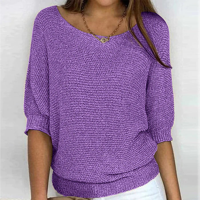 Pull femme confortable et polyvalent en tissu respirant