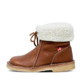 Warm winter boots with fur lining and stylish design