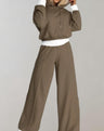 Damen Jogginghose – Weite Hose mit doppelten Seitenstreifen