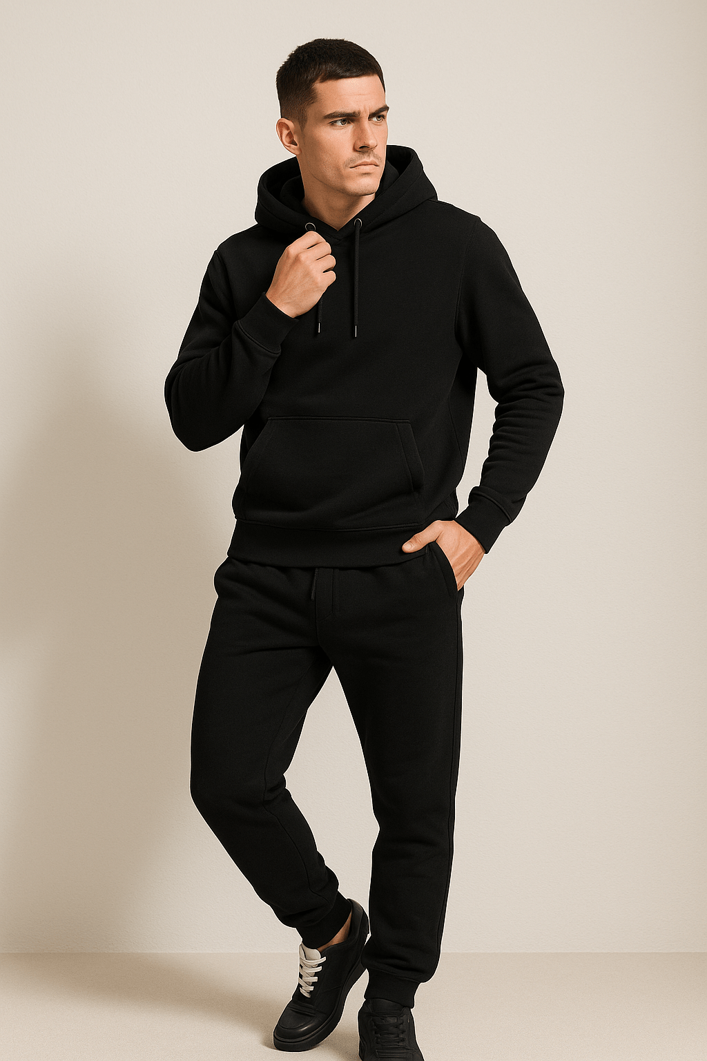 Unisex Kapuzenpullover- und Jogginghosen-Set für Komfort und Stil
