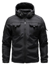 Outdoor-Taktikjacke Herren – Funktionelle Jacke mit Kapuze und Taschen