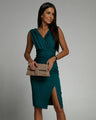 Midikleid Wickelkleid mit Eleganter Passform und Bequemem Stoff