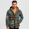 Plaid Shirt Jacket for Men with Hood – Warm and Stylish Design