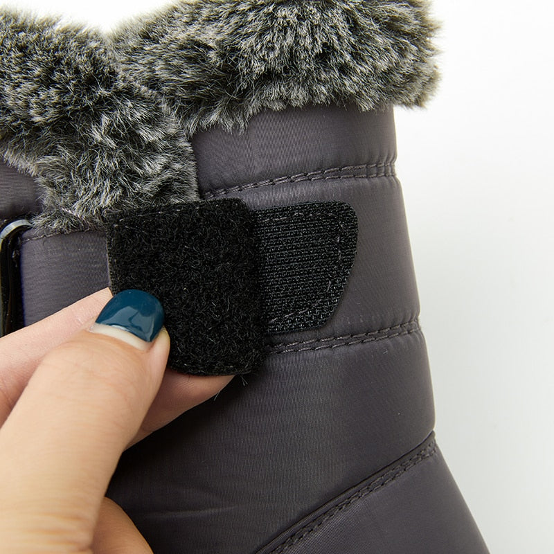 Warme Winterstiefel für Damen – Wasserdichte Stiefel mit rutschfester Sohle