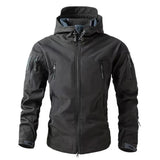 Softshell-Jacke Herren – Wasserdichte Outdoor-Jacke mit Kapuze und Taschen