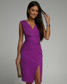 Midikleid Wickelkleid mit Eleganter Passform und Bequemem Stoff
