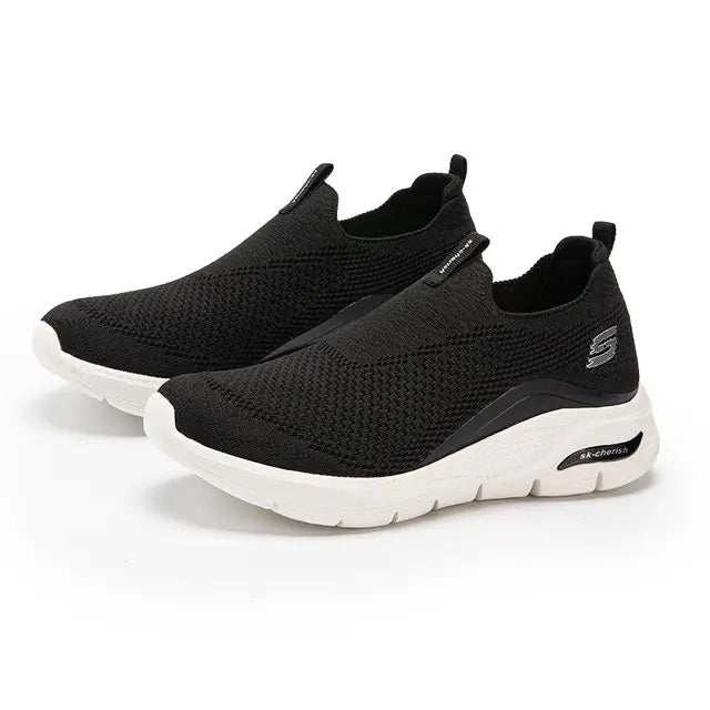 Women's Slip-On Baskets – Comfortable and Breathable Walking Shoes