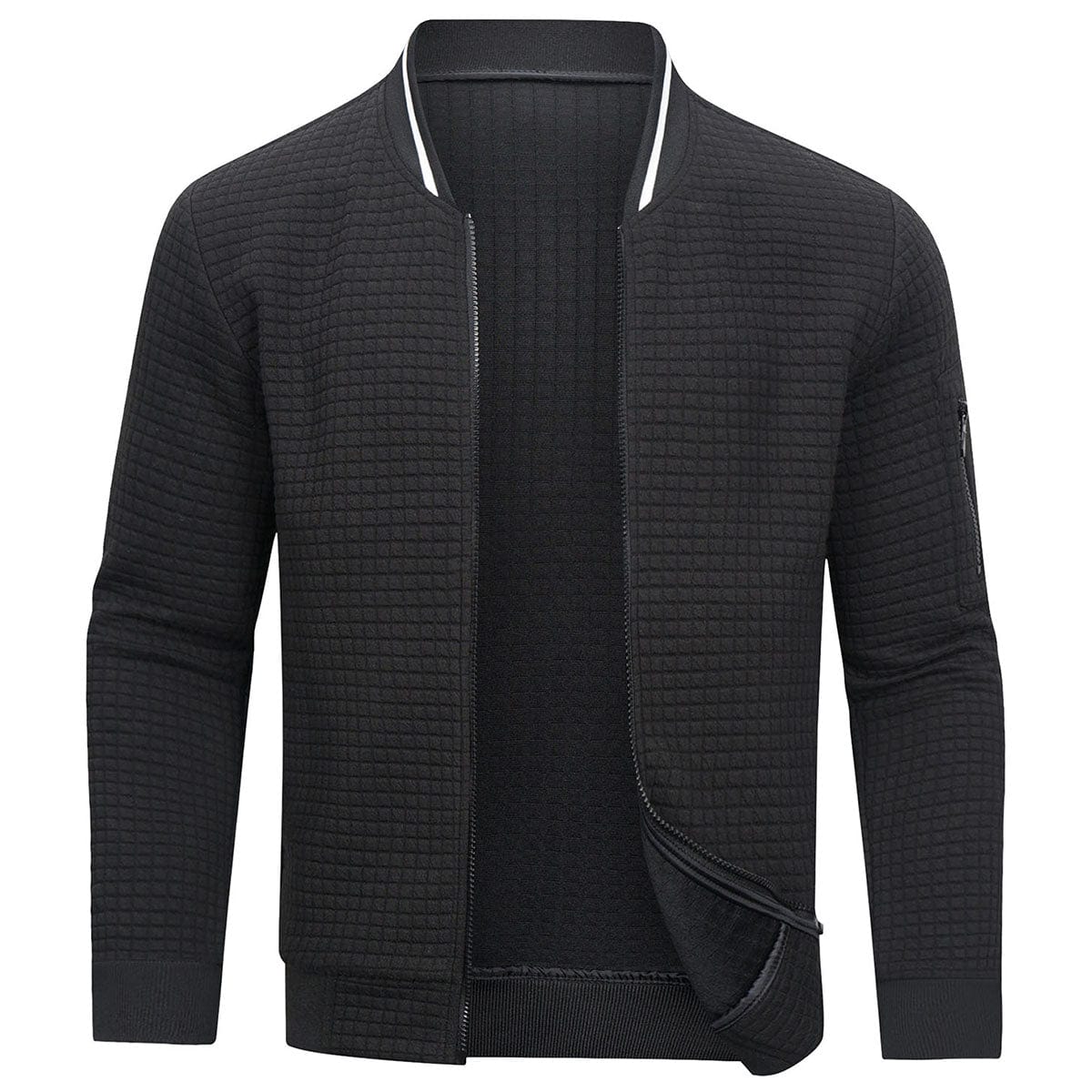 Moderne Herrenjacke mit Reißverschluss – Leichte, bequeme Jacke für den Alltag