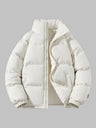 Gepolsterte Herren-Winterjacke – Warmer Mantel mit Stehkragen und Futter