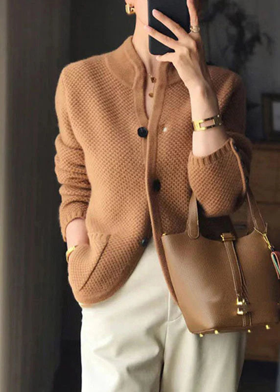 Damen Strickweste – Eleganter Cardigan mit Knöpfen