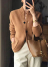 Damen Strickweste – Eleganter Cardigan mit Knöpfen