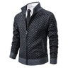 Herrenpullover aus Strick – Eleganter Pullover mit Reißverschluss und klassischem Muster