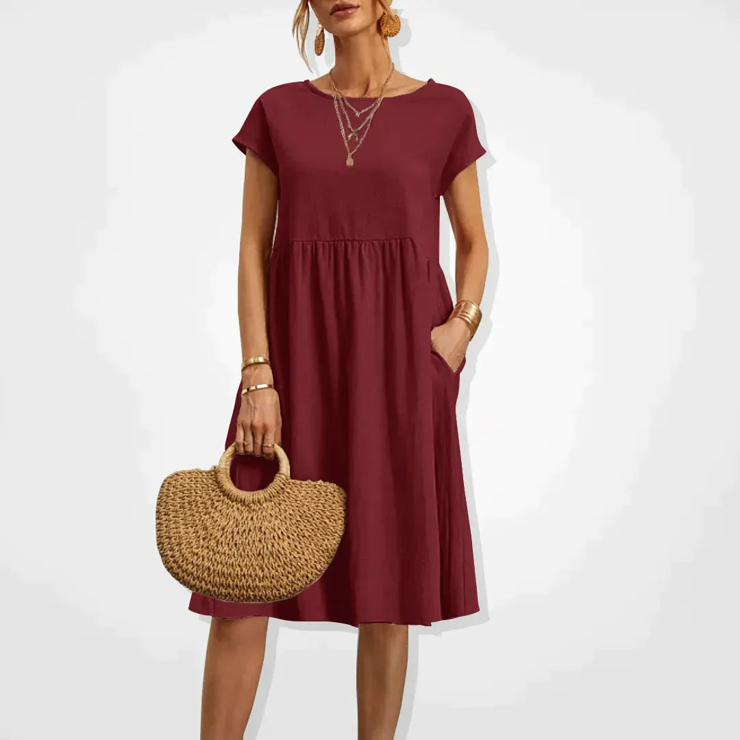 Robe d'Été Élégante pour Femmes Style Empire