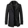 Gepolsterte Herren-Winterjacke – Warmer Mantel mit Stehkragen und Futter