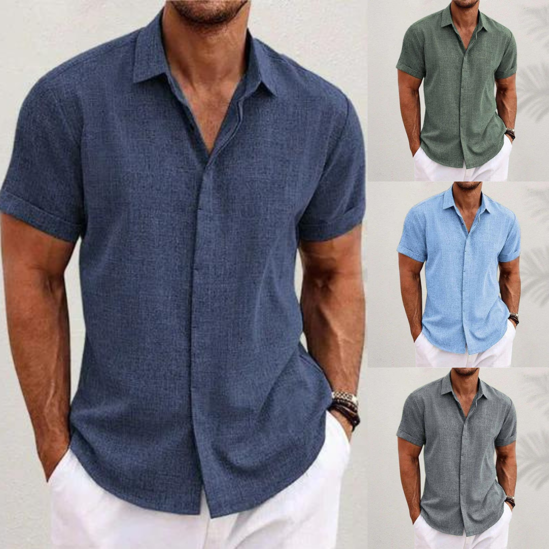 Chemise Décontractée à Boutons pour Hommes