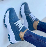 Körbe Damen Komfort – Trendige Sneakers mit dicker Sohle