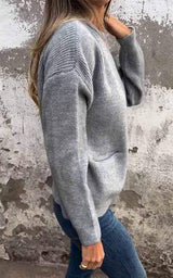 Oversize Strickweste für Damen – Weicher und bequemer Herbstcardigan