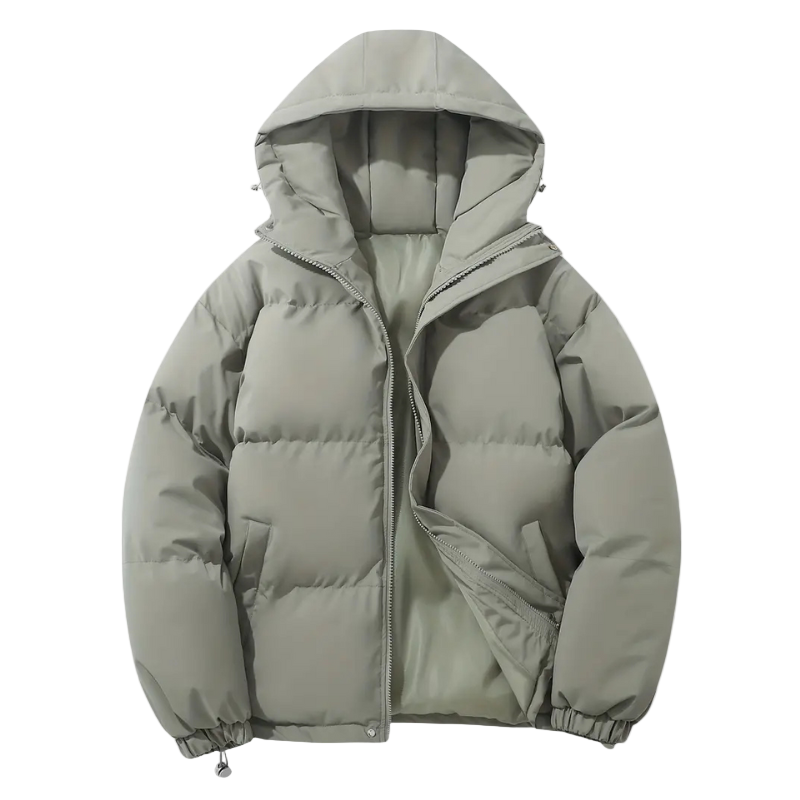 Men's Down Jacket with Hood – Warm and Lightweight Winter Coat