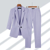 Sommerensemble für Damen – Eleganter Blazer und Bequeme Hose