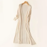 Langer eleganter Damen-Gilet mit Komfort und Stil