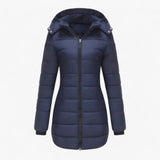 Doudoune Femme Légère – Manteau d’Hiver Matelassé avec Capuche