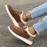 Women's Winter Sneakers – Warm Comfortable Shoes with Fur Lining