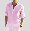 Chemise Élégante en Lin pour Homme avec Col