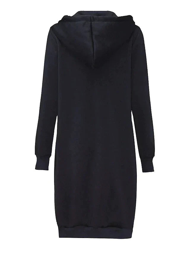 Hoodie zippé mi-long pour chaleur et confort supplémentaires-mezam.fr