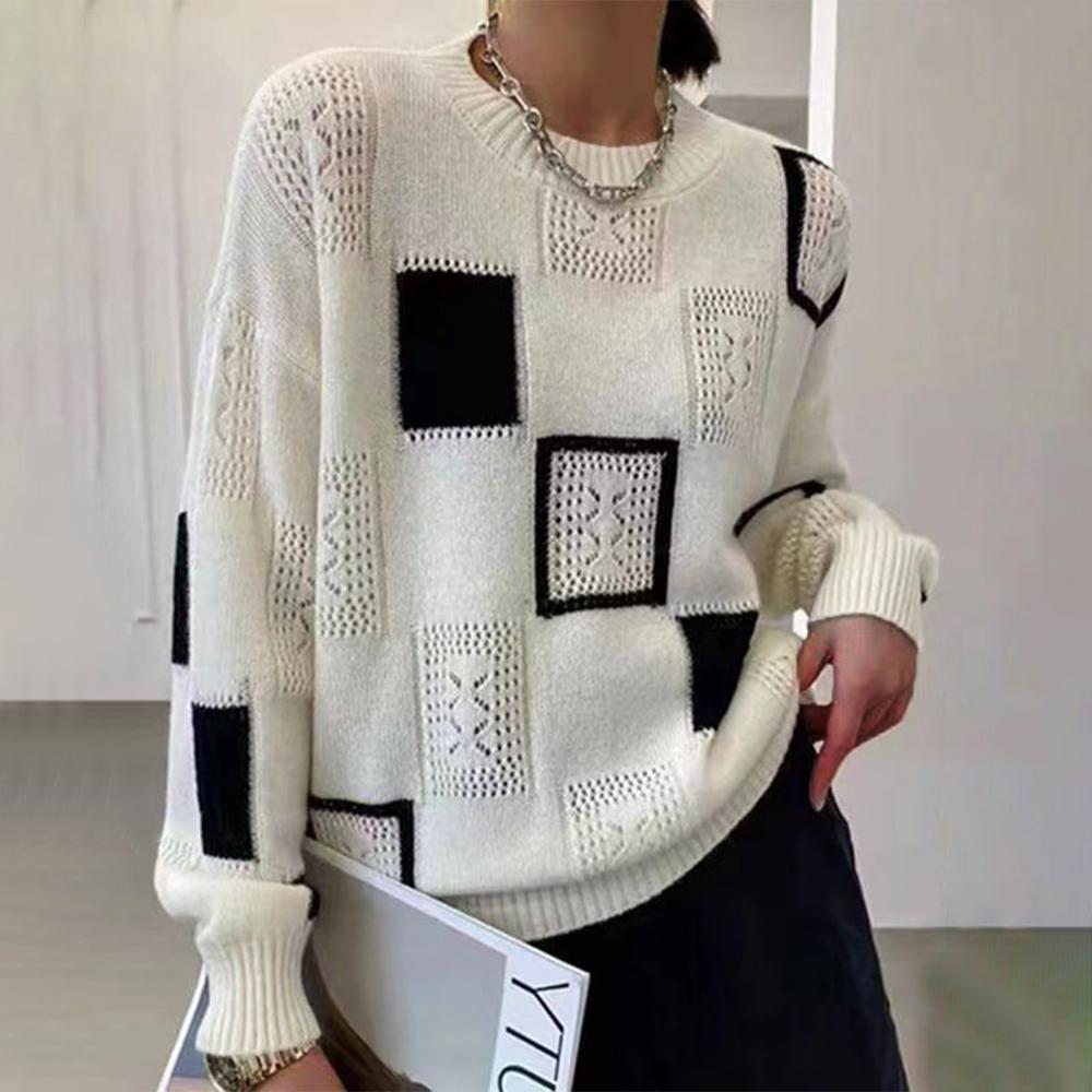 Pull Patchwork Élégant pour Confort et Chaleur