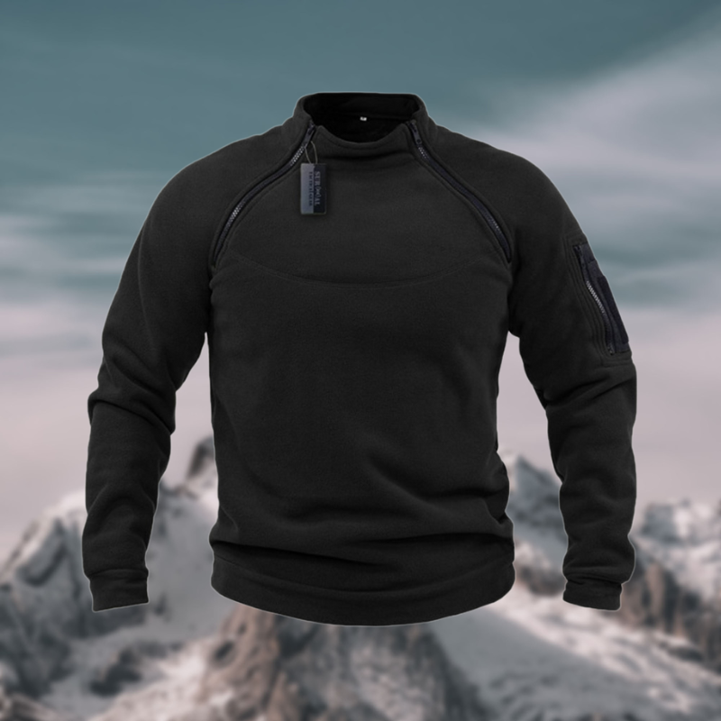 Pull Polaire Homme Chaud et Confortable avec Poches de Sécurité