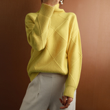 Damen Rollkragenpullover Luxus – Weich, Warm und Elegant mit hohem Kragen
