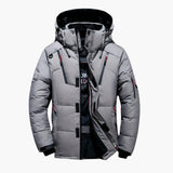 Herren Wintermantel mit abnehmbarer Kapuze – warm & funktionales Design