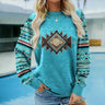 Damenpullover mit geometrischem Muster – Bequemer und stylischer Winterpullover