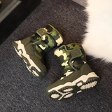 Winterstiefel für Kinder – Warme Schneestiefel mit Camouflage und rutschfester Sohle