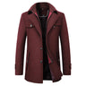 Gepolsterte Herren-Winterjacke – Warmer Mantel mit Stehkragen und Futter