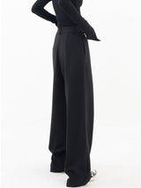 Damenhose Baggy Asymmetrisch mit Doppelknopfleiste