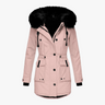 Parka femme élégante – Manteau d’hiver chaud avec grande capuche et col en fourrure
