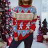 Weihnachtspullover Damen – Fröhlicher Winterpullover mit Lebkuchenmuster