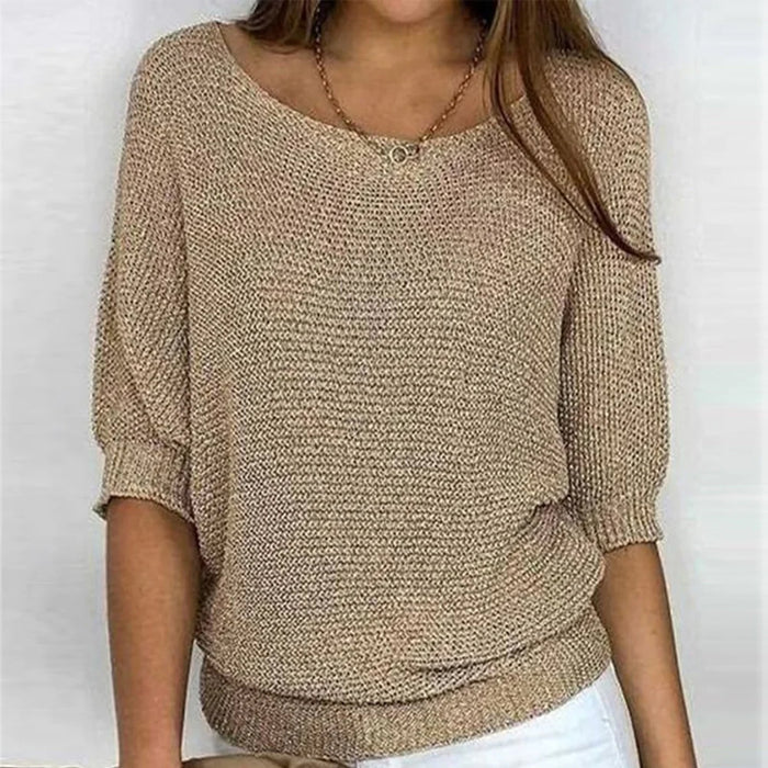 Pull femme confortable et polyvalent en tissu respirant