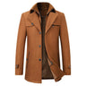 Gepolsterte Herren-Winterjacke – Warmer Mantel mit Stehkragen und Futter