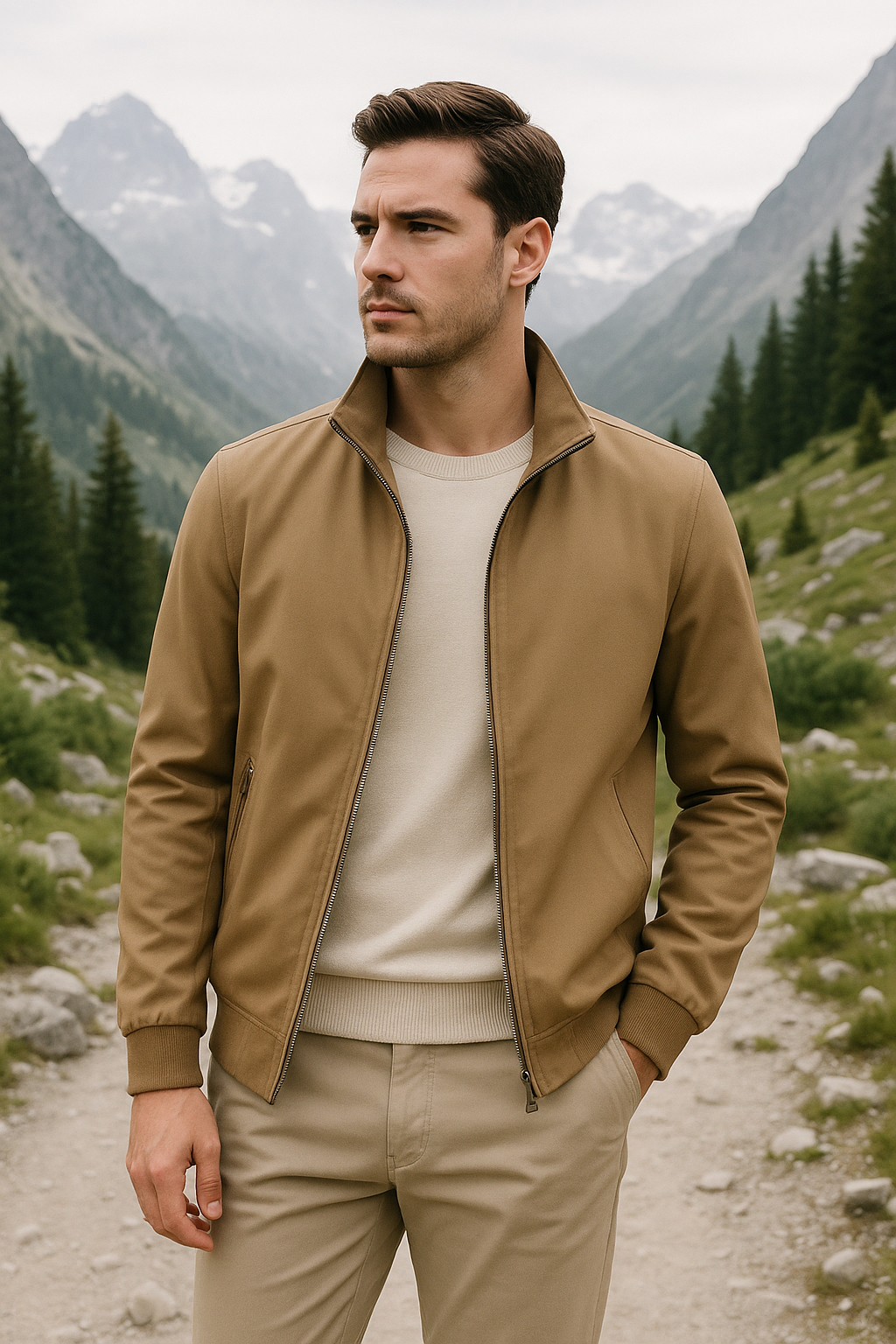 Veste d'été coupe-vent et élégante pour hommes