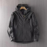 Outdoor-Jacke Herren – Funktionelle Jacke mit Kapuze und Reißverschlusstaschen