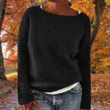 Weicher Herbstpullover aus Strick für Damen – Bequeme Weite Passform