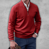 Herrenpullover mit halbem Reißverschluss – Klassischer Pullover für alle Gelegenheiten