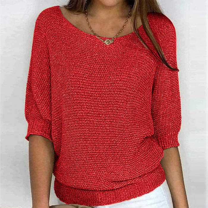Pull femme confortable et polyvalent en tissu respirant