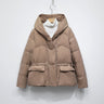 Kurze gesteppte Damenjacke – Warmer Wintermantel mit Kapuze