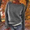 Weicher Herbstpullover aus Strick für Damen – Bequeme Weite Passform