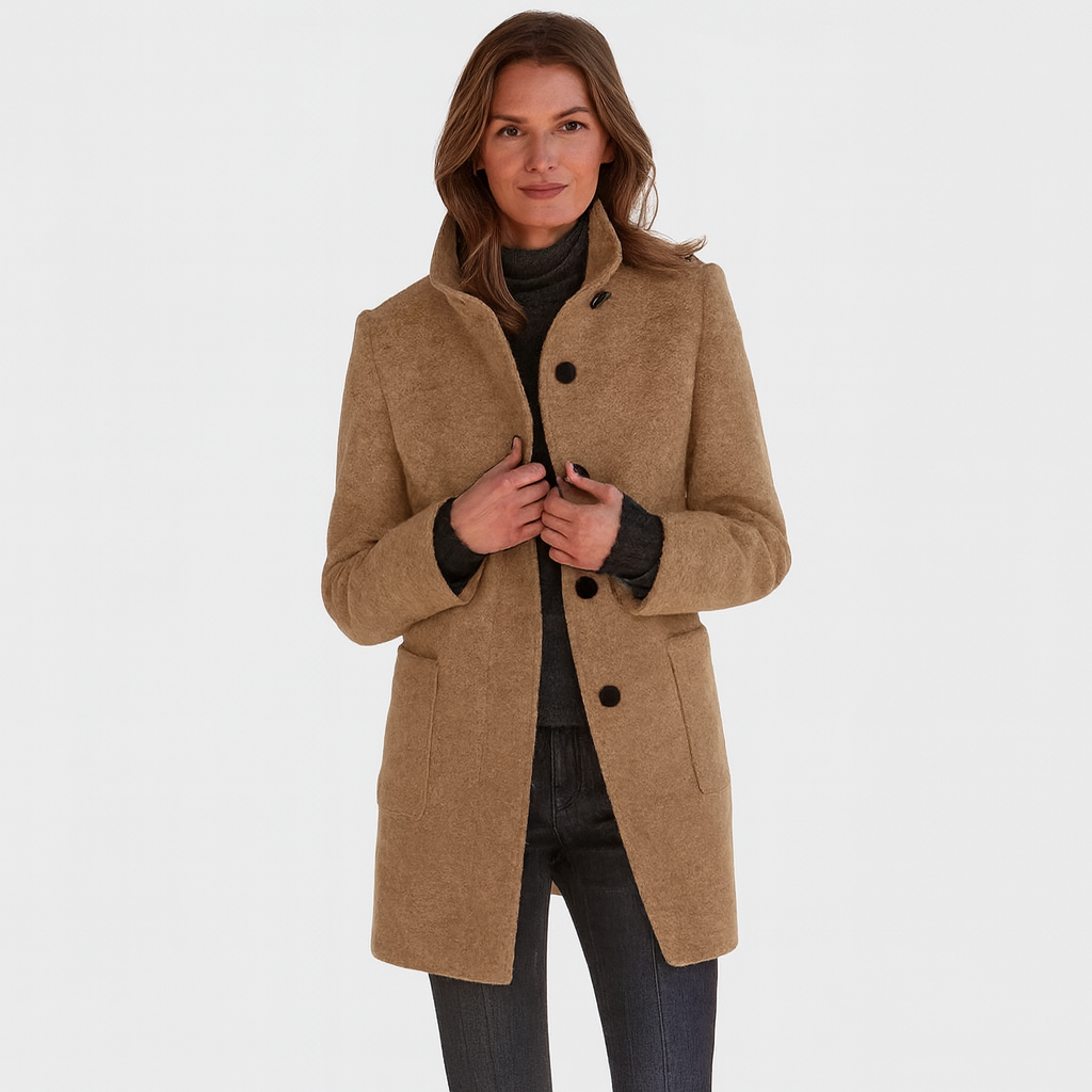 Eleganter Damenmantel – Klassisch, Stilvoll & Bequem