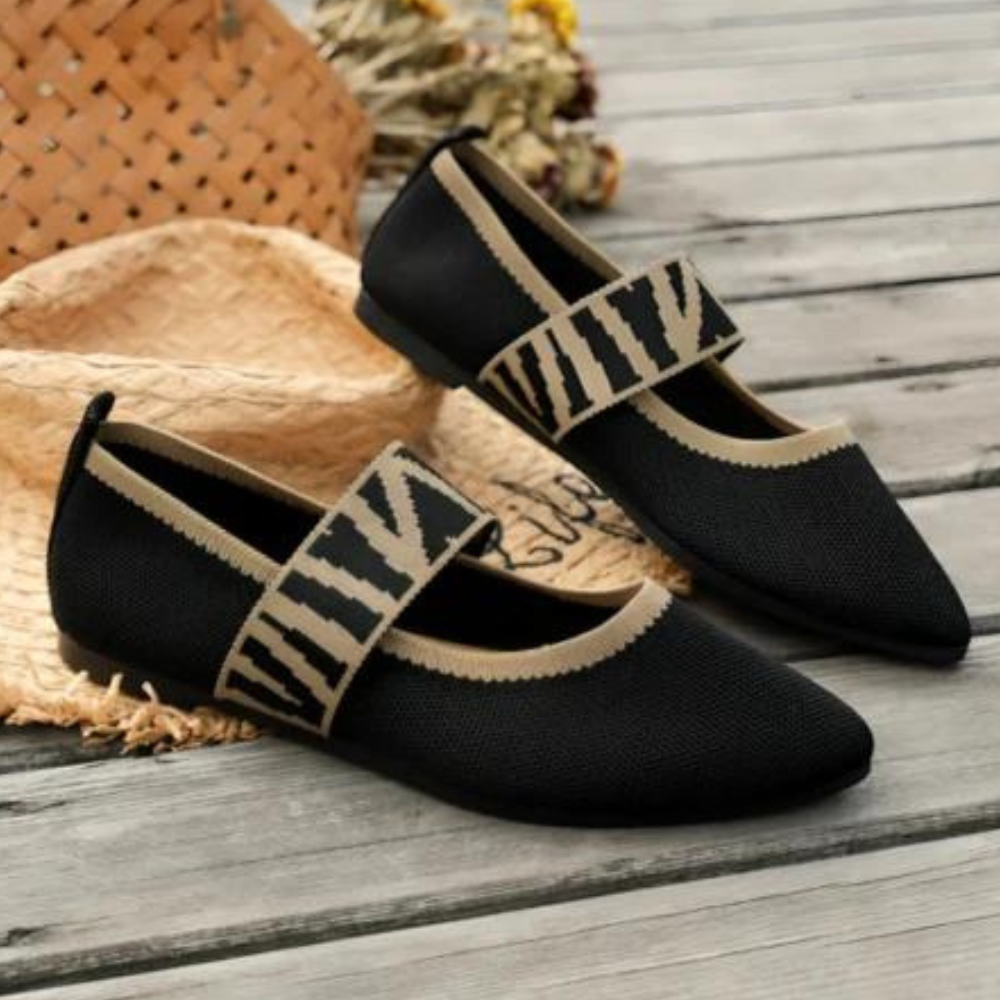 Komfortowe letnie płaskie buty damskie
