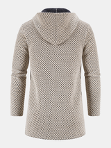 Sweat à Capuche Beige Longline - Confortable et Élégant-mezam.fr
